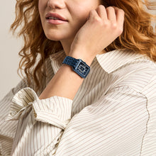 Load image into Gallery viewer, Raquel Three-Hand Navy Stainless Steel Watch