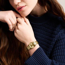 Load image into Gallery viewer, Everett Three-Hand Gold-Tone Stainless Steel Watch