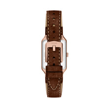 Load image into Gallery viewer, Raquel Three-Hand Date Brown Leather Watch