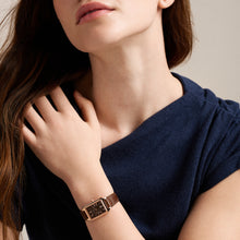 Load image into Gallery viewer, Raquel Three-Hand Date Brown Leather Watch
