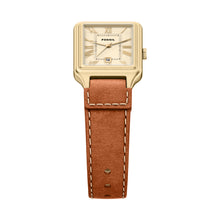 Load image into Gallery viewer, Raquel Three-Hand Date Medium Brown Leather Watch