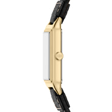 Load image into Gallery viewer, Raquel Three-Hand Date Black Leather Watch