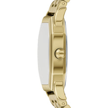 Load image into Gallery viewer, Harlow 27mm Three-Hand Gold-Tone Stainless Steel Watch