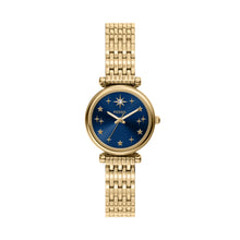 Load image into Gallery viewer, Fossil Carlie Gold Tone Analogue Watch ES5521