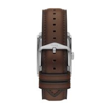 Load image into Gallery viewer, Carraway Three-Hand Brown Leather Watch