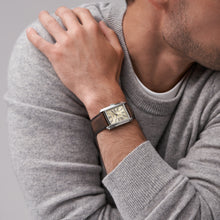 Load image into Gallery viewer, Carraway Three-Hand Brown Leather Watch