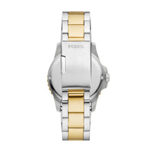 Load image into Gallery viewer, Fossil Blue Dive Three-Hand Date Two-Tone Stainless Steel Watch
