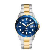Load image into Gallery viewer, Fossil Blue Dive Three-Hand Date Two-Tone Stainless Steel Watch