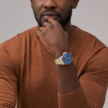 Load image into Gallery viewer, Fossil Blue Dive Three-Hand Date Two-Tone Stainless Steel Watch