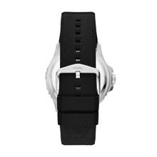 Load image into Gallery viewer, Fossil Blue GMT Black Silicone Watch