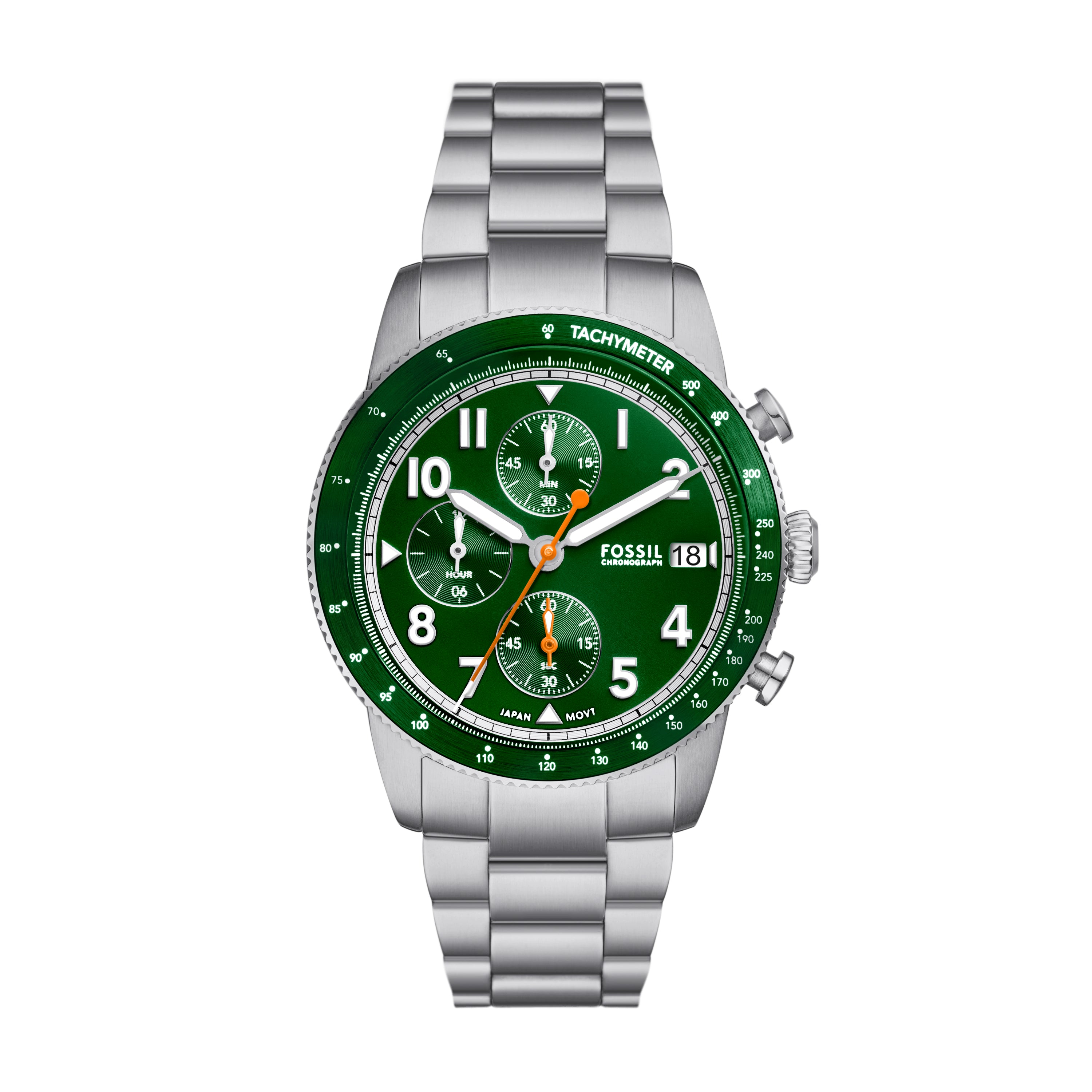 Sport Tourer Chronograph Stainless Steel Watch Fossil Singapore