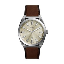 Load image into Gallery viewer, Everett Three-Hand Date Brown Leather Watch