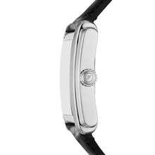 Load image into Gallery viewer, Carraway Three-Hand Black Croco Leather Watch