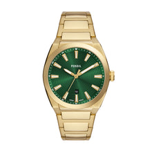 Load image into Gallery viewer, Everett Three-Hand Date Gold-Tone Stainless Steel Watch