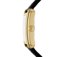 Load image into Gallery viewer, Carraway Three-Hand Black Croco Leather Watch