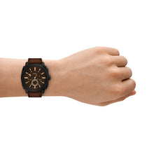Load image into Gallery viewer, Machine Chronograph Brown Leather Watch