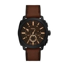 Load image into Gallery viewer, Machine Chronograph Brown Leather Watch