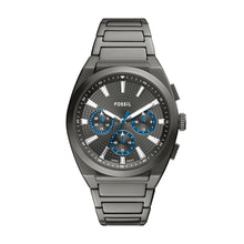 Load image into Gallery viewer, Everett Chronograph Smoke Stainless Steel Watch
