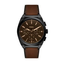 Load image into Gallery viewer, Everett Chronograph Brown Leather Watch