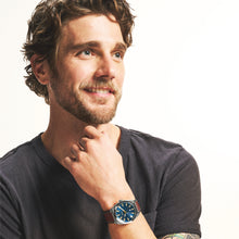 Load image into Gallery viewer, Everett Three-Hand Date Brown Leather Watch