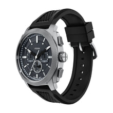 Load image into Gallery viewer, Machine Chronograph Black Silicone Watch