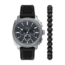 Load image into Gallery viewer, Machine Chronograph Black Silicone Watch