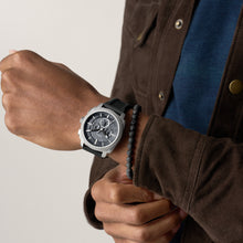 Load image into Gallery viewer, Machine Chronograph Black Silicone Watch