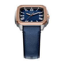 Load image into Gallery viewer, Crosby Three-Hand Blue Leather Watch