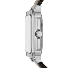 Load image into Gallery viewer, Crosby Three-Hand Brown Leather Watch