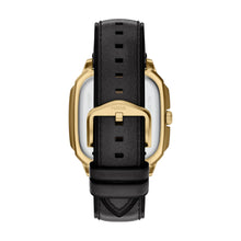 Load image into Gallery viewer, Crosby Three-Hand Black Leather Watch