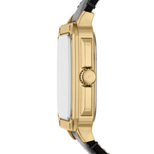 Load image into Gallery viewer, Crosby Three-Hand Black Leather Watch