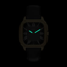 Load image into Gallery viewer, Crosby Three-Hand Black Leather Watch