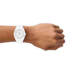 Load image into Gallery viewer, Everett Three-Hand White Silicone Watch
