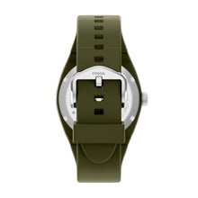 Load image into Gallery viewer, Everett Three-Hand Olive Silicone Watch