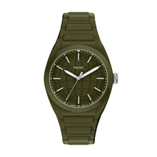 Load image into Gallery viewer, Everett Three-Hand Olive Silicone Watch
