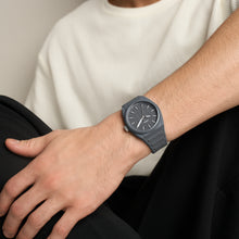 Load image into Gallery viewer, Everett Three-Hand Gray Silicone Watch