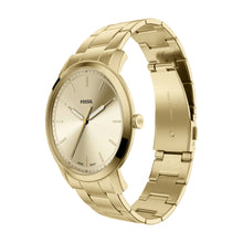 Load image into Gallery viewer, Minimalist Three-Hand Gold-Tone Stainless Steel Watch