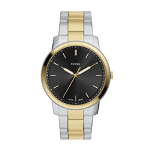 Load image into Gallery viewer, Minimalist Three-Hand Two-Tone Stainless Steel Watch
