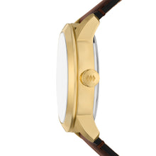 Load image into Gallery viewer, Townsman Big Tic 42mm Gunmetal Brown Leather Watch