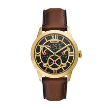 Load image into Gallery viewer, Townsman Big Tic 42mm Gunmetal Brown Leather Watch