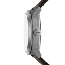 Load image into Gallery viewer, Townsman Big Tic 42mm Gunmetal Brown Leather Watch