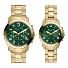 Load image into Gallery viewer, Grant Chronograph Gold-Tone Stainless Steel Watch Set