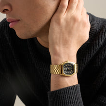 Load image into Gallery viewer, Harlow 33mm Three-Hand Gold-Tone Stainless Steel Watch