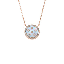 Load image into Gallery viewer, Merrit Classic Mother-of-Pearl Rose Gold-Tone Stainless Steel Pendant Necklace