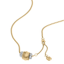 Load image into Gallery viewer, Harlow Rondelles Two-Tone Stainless Steel Station Necklace