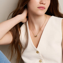 Load image into Gallery viewer, Harlow Rondelles Two-Tone Stainless Steel Station Necklace