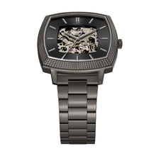 Load image into Gallery viewer, Nick Jonas x Fossil Machine Luxe Automatic Gunmetal Stainless Steel Watch