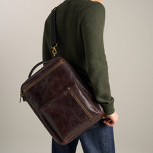 Load image into Gallery viewer, Buckner Leather Convertible Backpack