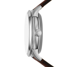 Load image into Gallery viewer, Townsman Multifunction Brown Leather Watch