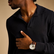 Load image into Gallery viewer, Townsman Multifunction Brown Leather Watch